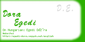 dora egedi business card